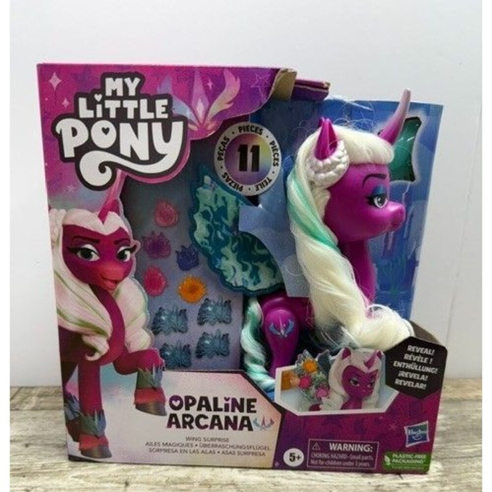 My Little Pony Dolls Opaline Arcana Wing Surprise 5-Inch Toy Alicorn w/Accessory